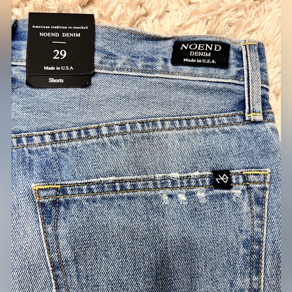 NWT NoEnd Muse Denim Shorts In Coast - Picture 3 of 9